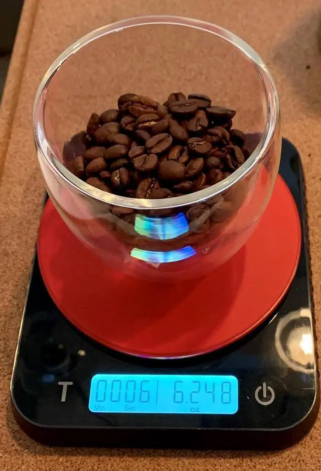 Alt view image 3 of 5 - Barista Coffee and Food Scale with Built-in Timer, 6 in x 5 in, Black