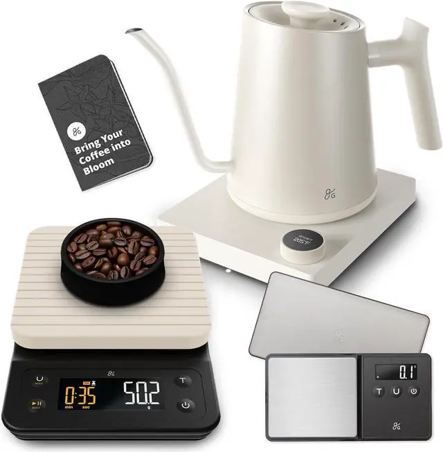 Main image of Goods Electric Gooseneck Kettle, Coffee Scale, and Espresso Scale (Birch)