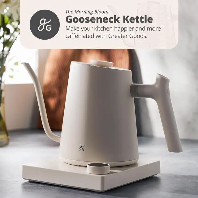 Alt view image 3 of 7 - Goods Electric Gooseneck Kettle, Coffee Scale, and Espresso Scale (Birch)