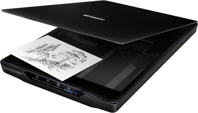 Alt view image 7 of 7 - Perfection V19 II Color Photo and Document Flatbed Scanner with 4800 dpi Optical Resolution, USB Power and High-Rise, Removable Lid