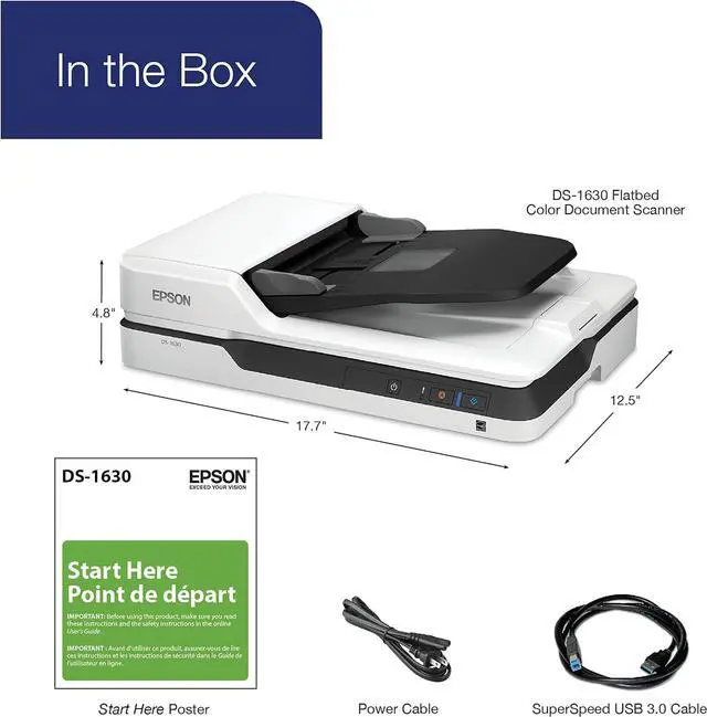 Alt view image 3 of 7 - DS-1630 Document Scanner: 25ppm, TWAIN & ISIS Drivers, 3-Year Warranty with Next Business Day Replacement