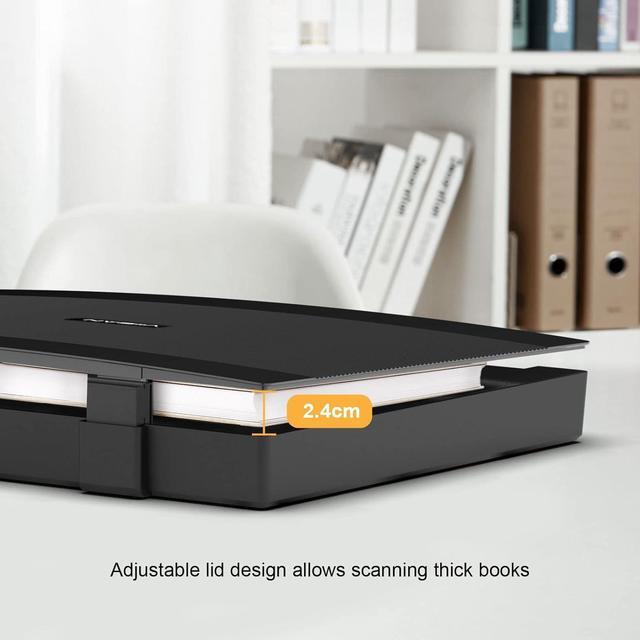 Alt view image 3 of 7 - 3120 A3 Flatbed Scanner, 1200 DPI, CIS Sensor, Scan 12" x 17" in 8 sec, Frameless, Auto-Scan, Document & Photo & Book Scanner, Design for Library, School and Soho. Supports Windows & Mac