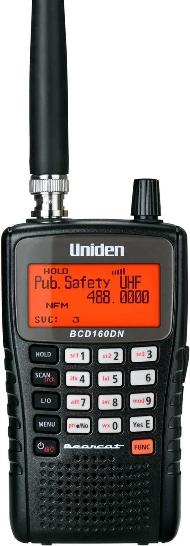 Main image of Bearcat BCD160DN Handheld Digital Scanner, Exclusive Features, Band Scope Rapid System/Channel Number Tagging, Narrow-Band Reception, and Search Features to Detect Signals Faster Than Ever