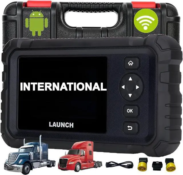 Main image of Scanner International Heavy Duty Truck Bus Diagnostic Scan Tool, Actuation Test,Coding,Special Functions, Full System Diagnosis, Lifetime Free Upgrade