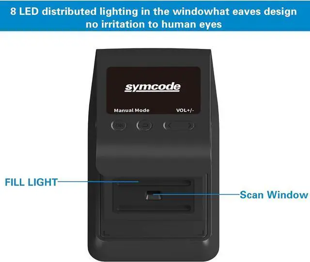 Alt view image 6 of 7 - 1D 2D Hands-Free Barcode Scanner, with Omnidirectional Automatic Sensing Scanning Barcode Reader Adjustable Screen Scanning Platform Scanner for POS PC Supermarket Bookstore