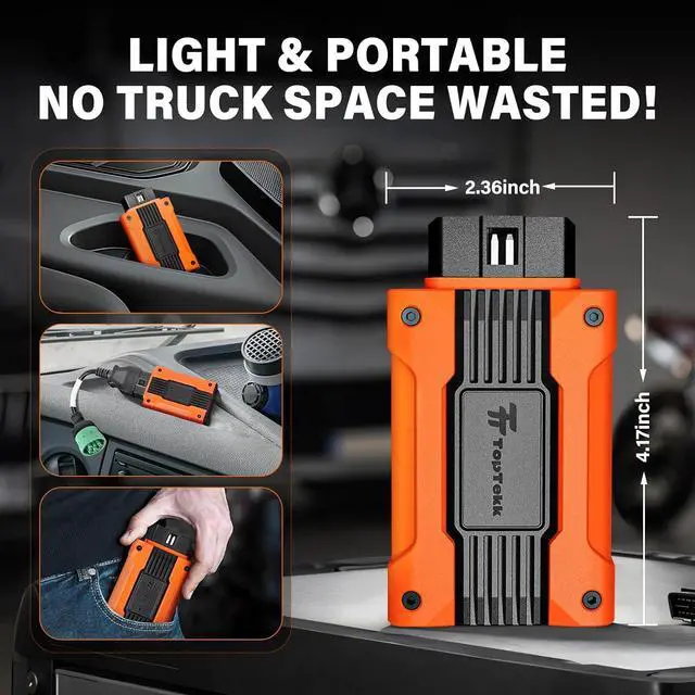 Alt view image 7 of 7 - Emergency DPF Regener Tools, DPF Regeneration and Reset Device for Heavy Duty Trucks, DPF Regeneration Scanner  Truck Engine Compatible with Cummins, Caterpillar, Paccar, and Detroit Engines