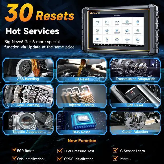 Alt view image 2 of 7 - NT909 Bidirectional OBD2 Scanner, Car Diagnostic Tool, Active Test for All System, ECU Coding, 30+ Resets, FCA Autoauth, VAG Guide, CAN-FD & DOIP, 3-Year Free Upgrade