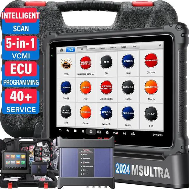Main image of Autel MaxiSYS Ultra Scanner: Top Auto Tool with 40+ Service, 5-in-1 VCMI, ligent Scan, Topology Map, ECU Programming & Coding, Upgraded of MaxiCOM Ultra Lite Elite II Pro MS919 Ultra EV