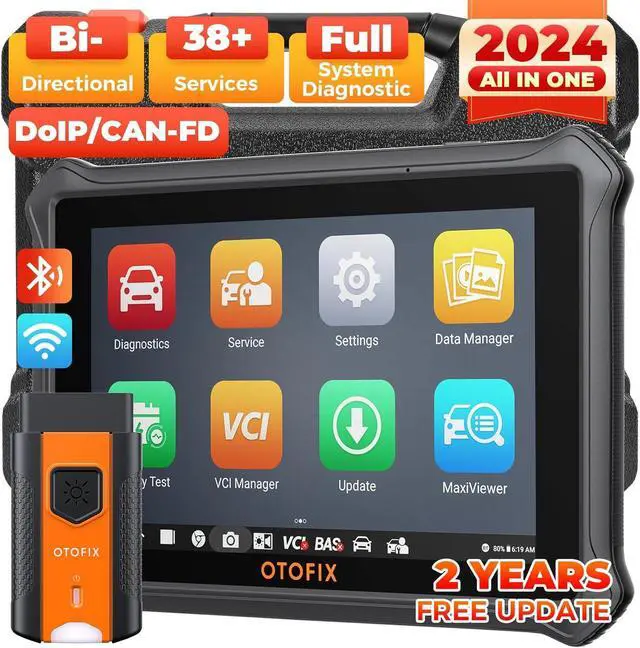 Main image of D1 Lite Bidirectional Scan Tool with 2-Year Updates, 2024 Newest All System Automotive Diagnostic Scanner, 38+ Reset Services, FCA AutoAuth, Active Test, CANFD&DOIP, Auto VIN