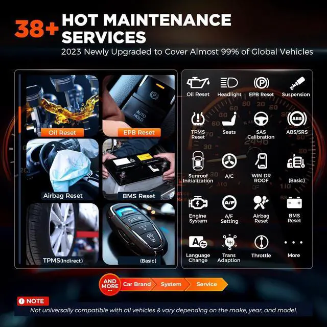 Alt view image 4 of 7 - D1 Lite Bidirectional Scan Tool with 2-Year Updates, 2024 Newest All System Automotive Diagnostic Scanner, 38+ Reset Services, FCA AutoAuth, Active Test, CANFD&DOIP, Auto VIN