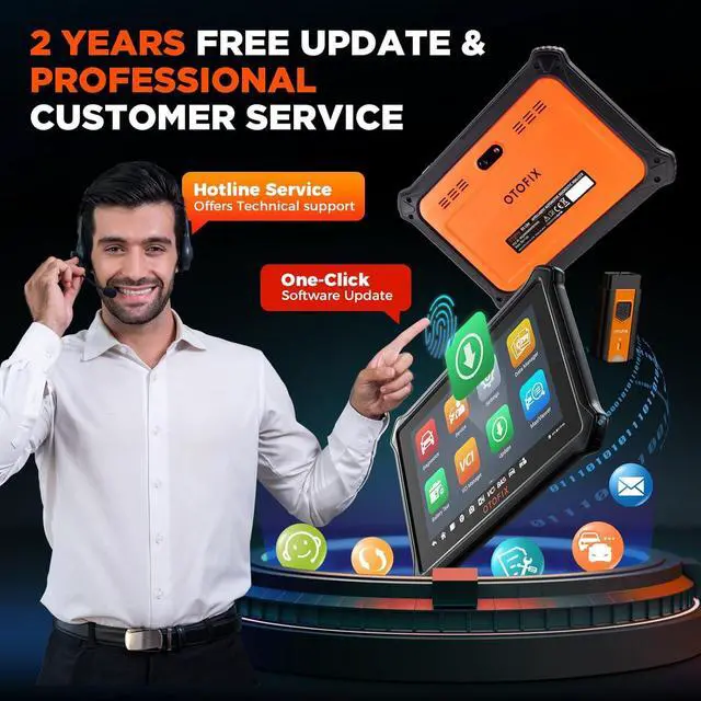 Alt view image 7 of 7 - D1 Lite Bidirectional Scan Tool with 2-Year Updates, 2024 Newest All System Automotive Diagnostic Scanner, 38+ Reset Services, FCA AutoAuth, Active Test, CANFD&DOIP, Auto VIN