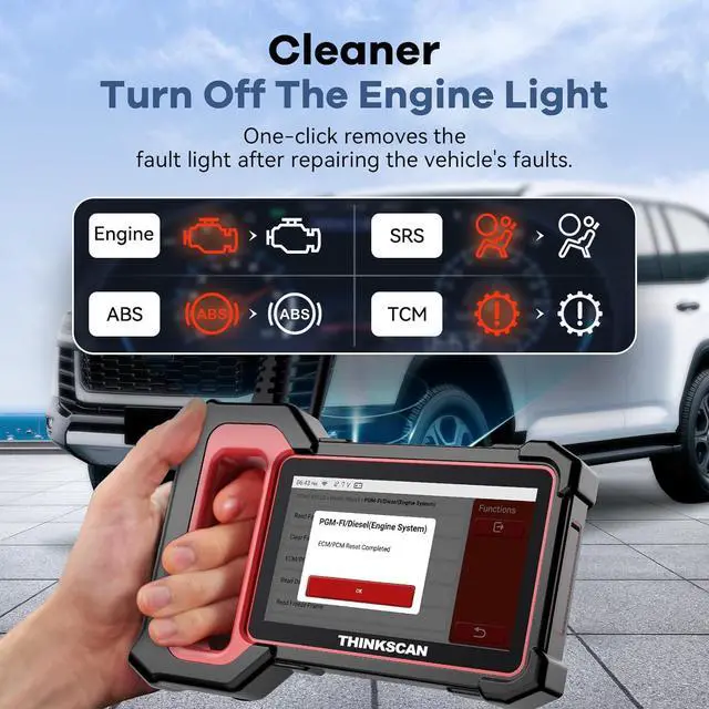Alt view image 5 of 7 - OBD2 Scanner, ABS/SRS/ECM/TCM System Car OBD Diagnostic Scan Tool, 94+ Vehicle Brands Car Code Reader, AutoAuth for FCA SGW