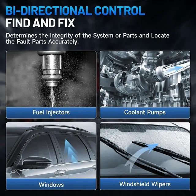 Alt view image 3 of 7 - Bidirectional Scan Tool, ECU Coding OBD2 Scanner Diagnostic Tool, 2 Years Free Update(Worth 300)/FCA Autoauth/35+ Services/All System Diagnosis