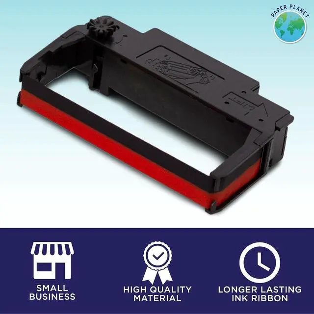 Alt view image 7 of 7 - Red and Black Ink Printer Ribbons for Toast TKP300 Kitchen Printer by Paper Planet | Compatible with TKP300 SNBC BTP-M300 | 12 Ink Ribbons