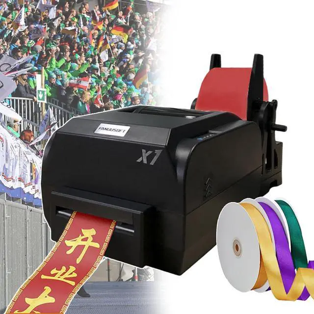 Main image of Wedding Ribbon Customization Tool,Digital Ribbon Printer,Print Speed: 150mm/s,with Ribbon Holder,for Floral Bouquet Gifts/Crafts/Bows/Party/Wedding,Simple to Use,Singlerow