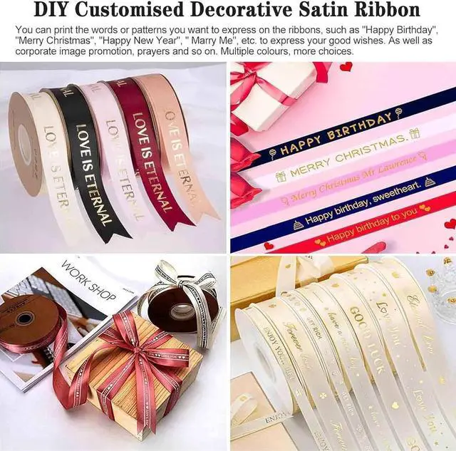 Alt view image 2 of 7 - Wedding Ribbon Customization Tool,Digital Ribbon Printer,Print Speed: 150mm/s,with Ribbon Holder,for Floral Bouquet Gifts/Crafts/Bows/Party/Wedding,Simple to Use,Singlerow