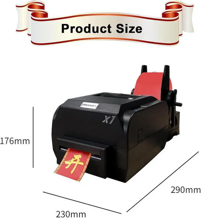 Alt view image 6 of 7 - Wedding Ribbon Customization Tool,Digital Ribbon Printer,Print Speed: 150mm/s,with Ribbon Holder,for Floral Bouquet Gifts/Crafts/Bows/Party/Wedding,Simple to Use,Singlerow