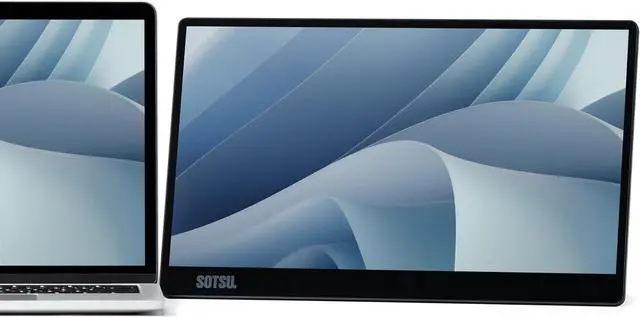 Alt view image 4 of 7 - FlipAction Go 14" Premium Portable Monitor SFA14PMMG | Robust but Lightweight | Tempered Glass Cover | 1080p | 400 Nits | 99% sRGB | 5W | Super Versatile | USB C or Mini HDMI