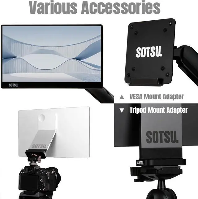 Alt view image 5 of 7 - FlipAction Go 14" Premium Portable Monitor SFA14PMMG | Robust but Lightweight | Tempered Glass Cover | 1080p | 400 Nits | 99% sRGB | 5W | Super Versatile | USB C or Mini HDMI