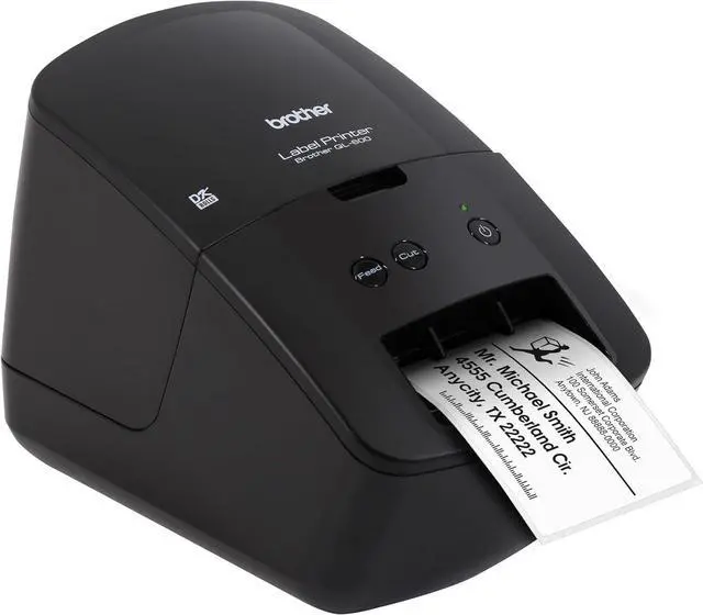 Main image of QL-600 Desktop Monochrome Label Printer, up to 2.4" Label Width, No Ink Required, uses Genuine DK Drop-in Rolls for Fast Labeling and Easy Integration with  Applications