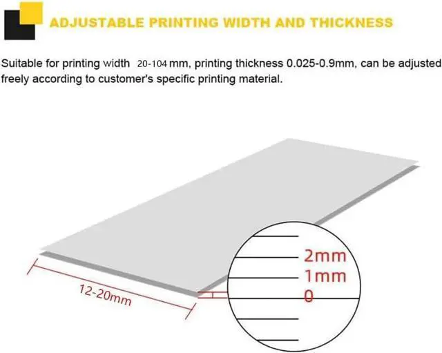 Alt view image 3 of 7 - Satin Ribbon Printing Machine, 4 Row Digital Ribbon Printer with Ribbon Holder,Stamping Printing Machine for Gift Wrapping, 12-20mm Width, 150MM/S, Printing Resolution: 200 DPI