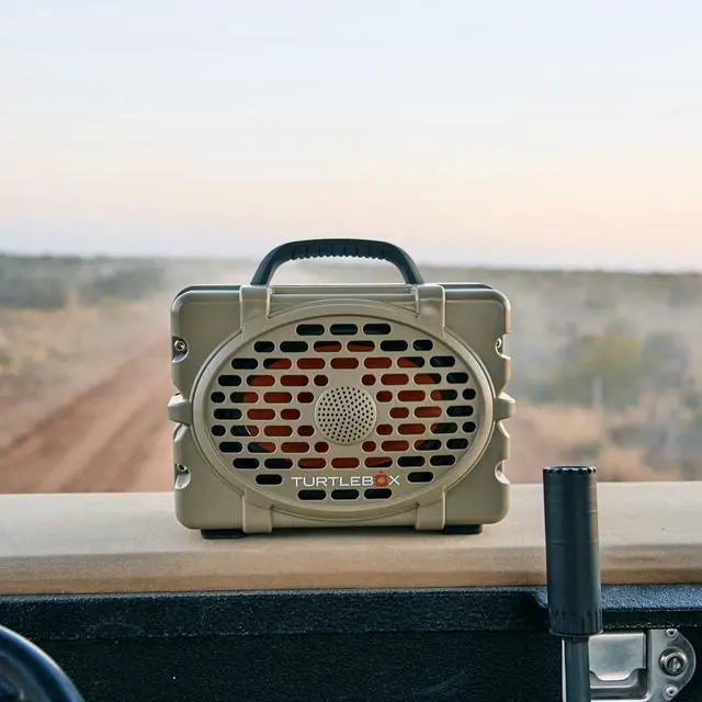 Alt view image 6 of 7 - Gen 2: Loud! Outdoor Portable Bluetooth 5.0 Speaker | Rugged, IP67, Waterproof, Impact Resistant & Dustproof (Plays to 120db, Pair 2X for True L-R Stereo), Field Tan