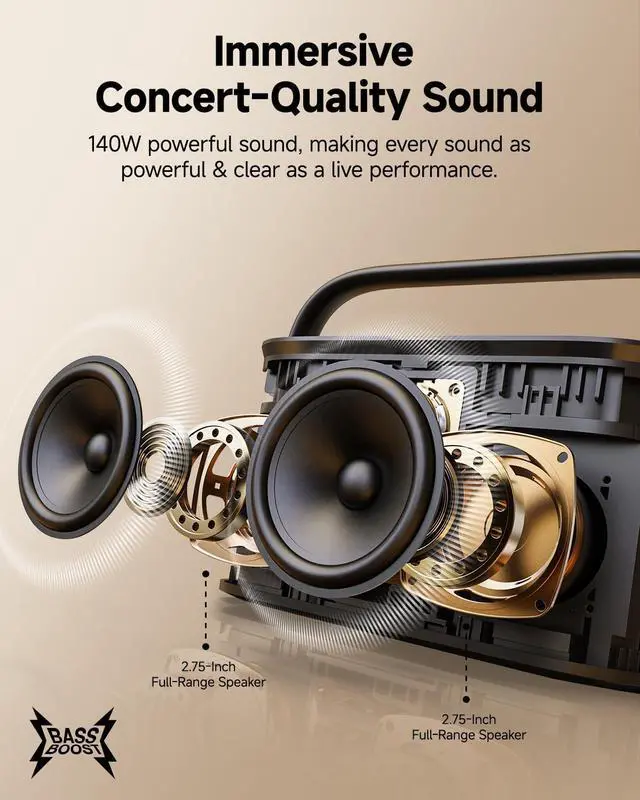 Alt view image 5 of 7 - Portable Karaoke Machine for Adults, Built-in Lyrics Display and Screen, 2 Self-Charging Wireless Microphones, Karaoke App, 140W Speaker, Connects to TV for Home Outdoor Karaoke