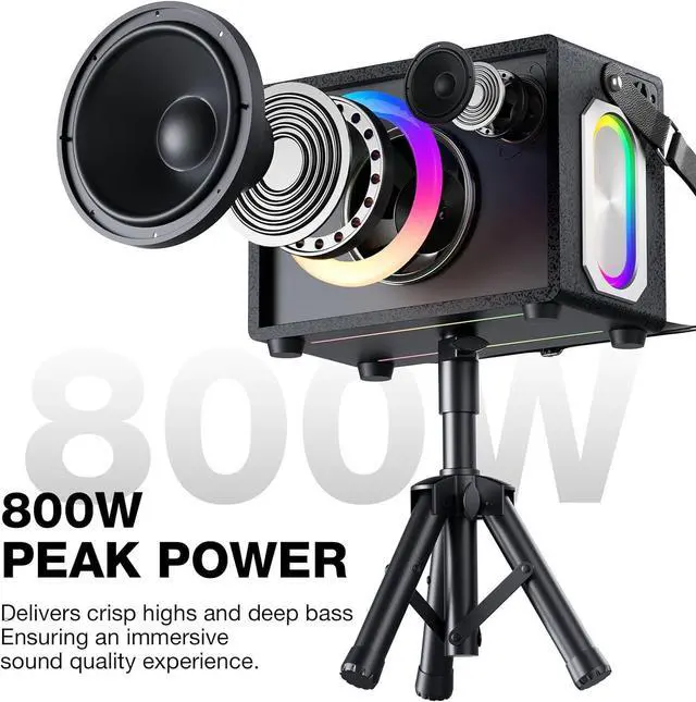 Alt view image 3 of 7 - Machine with Lyrics Display,12.1-inch capacitive Touch Screen wift YouTube APP Online Play, Portable Bluetooth Speaker PA System with WiFi, HDMI for Home TV Outdoor Party(Stand Included)