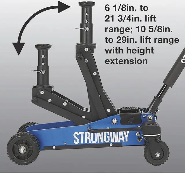 Alt view image 2 of 7 - Off-Road Vehicle Jack, Offroad Jack Aluminum Construction Jack with High-Lift Design and Heavy-Duty Rear Swivel Casters, Car Lift Jack Off Road Jack