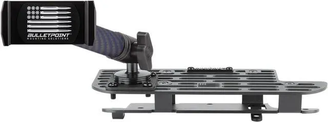 Main image of Dash Mount Cell Phone Holder RAM Truck Compatible (2019+ 1500, 2500, 3500 and TRX) with 20mm Ball Mount - Compatible with iPhone and Android Smartphones (RubiGrid v2 Multi-Device Mount)