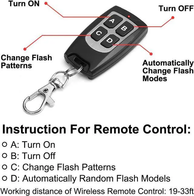 Alt view image 3 of 7 - Emergency Strobe Police Lights Bar Directional Traffic Advisor Warning Strobe Flash Lights for Vehicles Accessories Suction Mounting Bracket 27 Inch 6 Panel Led Wireless Remote Control Blue