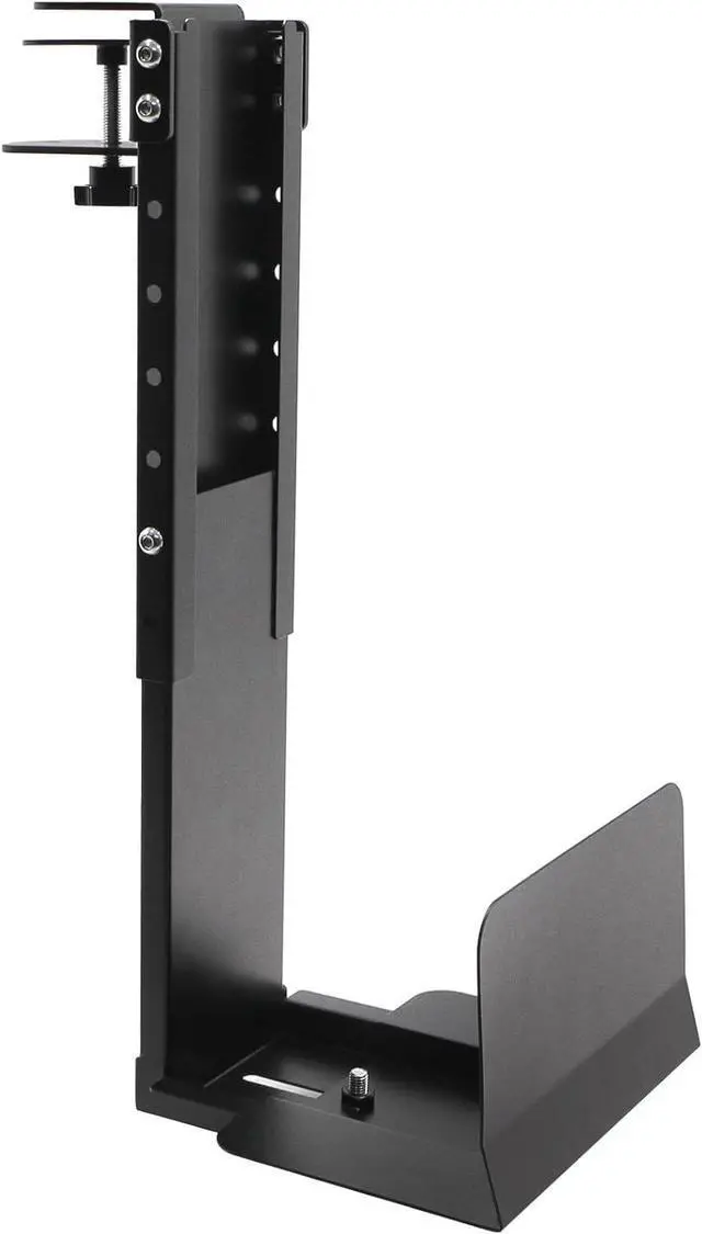 Main image of Adjustable Clamp Mount On Desk for PC Tower - No Drilling, Height Adjustable from 13.2" to 21.6", Width Adjustable from 5.5" to 9.8", Heavy Duty Under Desk Computer Mount, Computer Mount for Desk