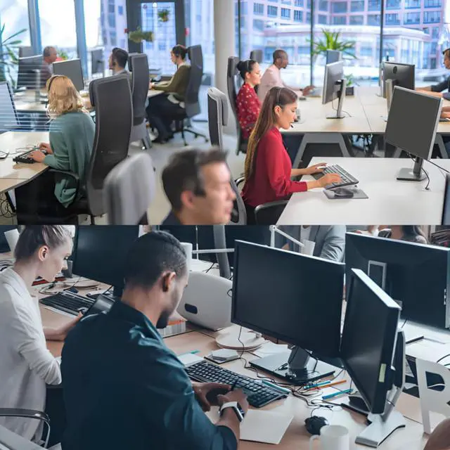 Alt view image 6 of 6 - Computer Privacy Screen Protector for 23, 23.6, 23.8 and 24 Inches Monitor Anti Blue Light Filter Hanging Type Scratch Easy Installation Shield Desktop (24 Inches) by DT