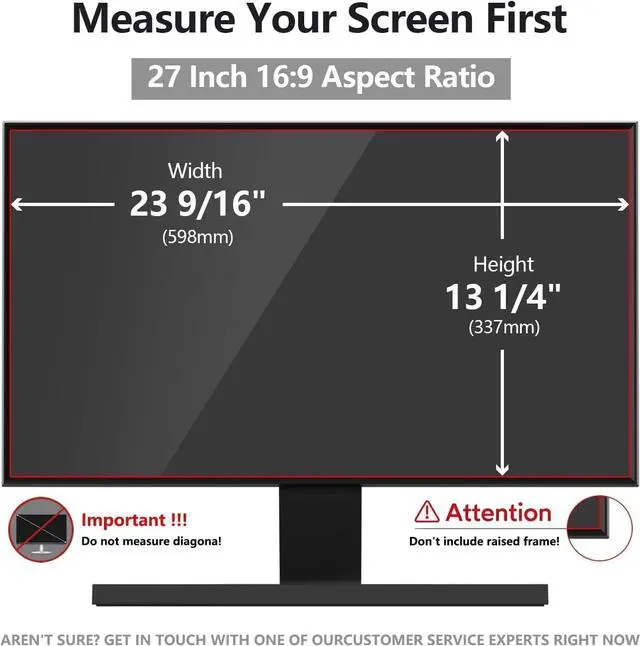 Alt view image 2 of 7 - 27 Inch Computer Privacy Screen Shield [2 Pack] for 16:9 Widescreen Desktop Monitor - Anti-Glare Blue Light Privacy Filter and Anti Spy Privacy Screen Protector Film