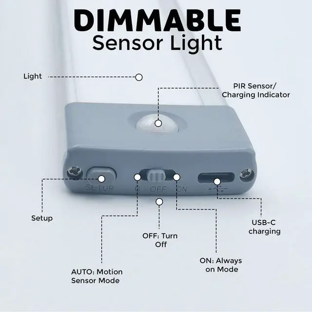 Alt view image 4 of 7 - 4 Set RGB Under Cabinet Lighting,USB Rechargeable Adjust Brightness Color Light, Wireless Magnetic Portable Under Cabinet Linghts,Motion Sensor Color Changing Light for Party, Bar
