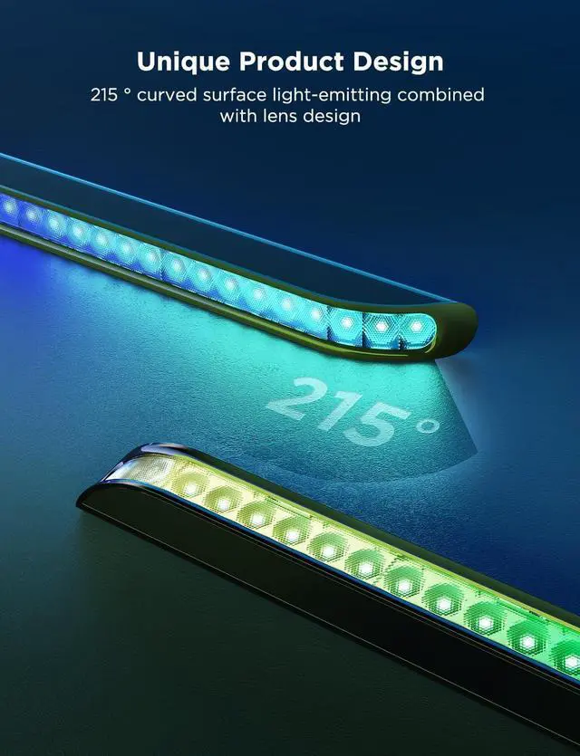 Alt view image 7 of 7 - Smart TV Light Bars, Upgraded 31 Inch LED Light Bars with Scene and Music Modes, RGBIC WiFi TV Light Bars, Multiple Placement Options Suitable for 70-85 inch TVs, Voice and App Control, 2 Pack