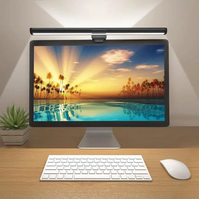 Main image of Monitor Light Bar (Pack of 2) Screen Light Bar,CRI95 Desk Lamp for Eye-Caring,No Glare,Dual Light,Filter Blue-Light,3-Color Mode,Memory Dimming,e-Reading Task Lamp,Computer Light for Desk