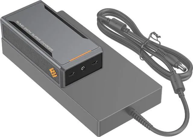 Alt view image 3 of 5 - GaN Charger for Laptop, DC 20V and Two USB C PD3.0 240W 230W 200W 180W 170W Gaming Laptop AC Adapter Compatible with    HP Razer  Acer (Without DC Adapter)