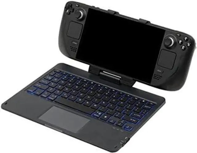 Main image of Steam Deck Keyboard and Bluetooth Trackpad Mouse with Multicolor LED Laptop Accessory for Valve Linux PC Gaming Accessories (Steam Deck/ROG Ally)