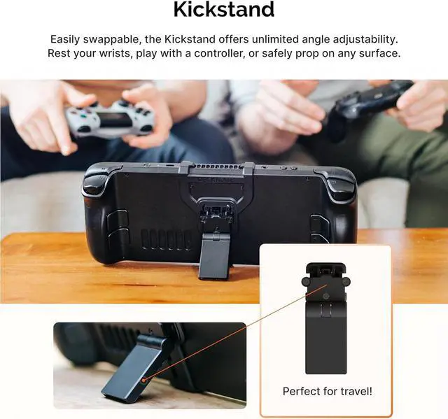 Alt view image 3 of 7 - Deckmate 7-in-1 Bundle | Steam Deck Kickstand, Battery, SSD, VESA & Wall Mounting Kit | Mount Anything to Your LCD or OLED Steam Deck & It to Anything | Case Friendly Steam Deck Accessories