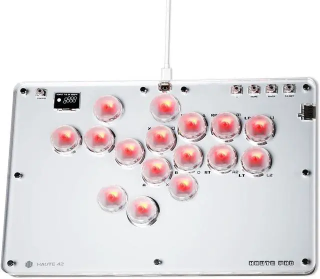 Main image of Haute42 Arcade Stick 16Keys All-Button Gamerfinger with Turbo Functions & Custom RGB,Arcade Controller Street Fight for PC/Ps3/Ps4/Switch/Steam Game Keyboard-Supports Hot Swap & SOCD