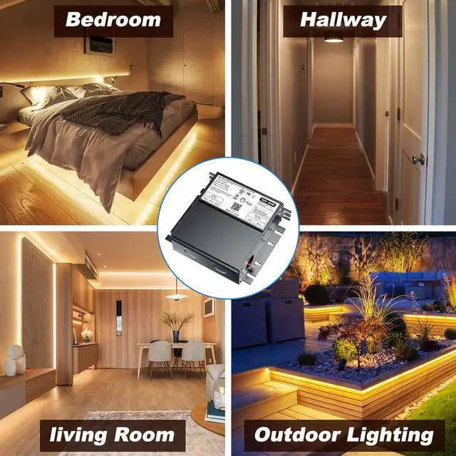 Alt view image 4 of 7 - 60W 12V Dimmable LED Driver for Lutron & Leviton Dimmer, Triac/ELV/MLV AC to DC Power Supply Transformer Strip Light Dimmable, Constant Voltage Projects, UL&FCC-Listed, Class 2