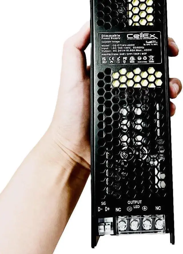 Alt view image 2 of 7 - Dimmable LED Driver 24V 400W IP20 ETL Listed Compatible with Lutron and Leviton Dimmer, Transformer for LED Lights, Dimmable Power Supply 5 in 1 Triac/0-10V/1-10V/Potentiometer/10V PWM