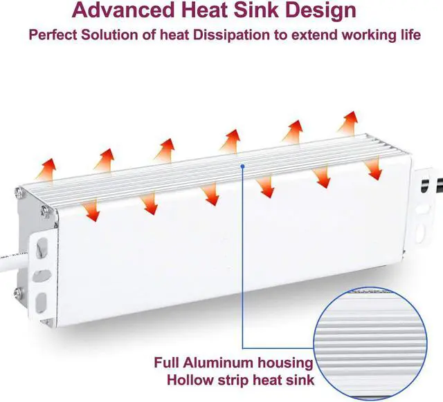 Alt view image 5 of 6 - 24V 300W Led Dimmable Driver, UL-Listed 5-in-1 Dimming: ELV/MLV/Triac/0-10V/1-10V/PWM/Potentiometer Dimmable LED Transformer Waterproof IP67 Outdoor Power Supply