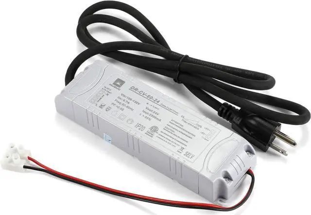 Alt view image 2 of 4 - Dimmable Driver, 60 Watt Class 2 LED Power Supply,110V AC - 24V DC Low Voltage Transformer Compatible with Lutron and Leviton Dimmer for LED Strip Light, Cabinet Lights, LED puck light, module light,