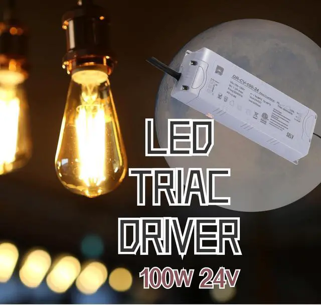 Alt view image 3 of 4 - 24V Dimmable LED Driver,LED Light Strip 100W Dimmable Driver,Magnetic,110 V AC to 24 Volt Transformer,Compatible with Lutron Leviton Dimmers,LED Power Supply with Removable AC Cord