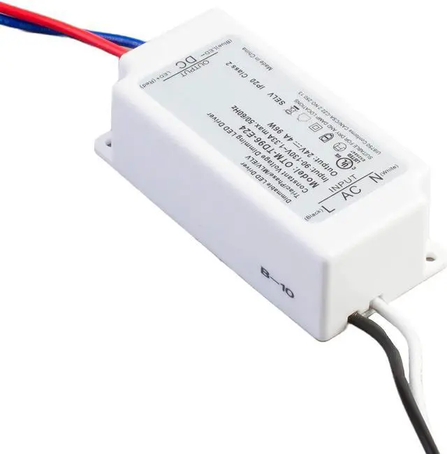 Alt view image 6 of 7 - Dimmable LED Driver, UL Listed 24v 96w Power Supply 4 amp triac dimming Constant Voltage AC to DC Transformer Compatible with Lutron and Leviton Wall dimmer for LED Strip Light Under Cabinet
