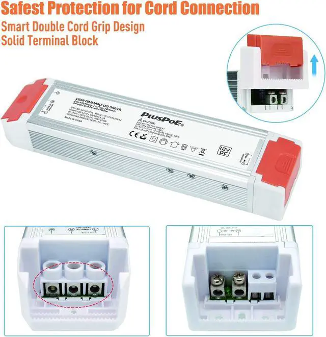 Alt view image 3 of 7 - 120watt 12V 10A Dimmable LED Driver Dimming LED Power Supply 110VAC to 12V DC Led Transformer for 12V LED Flexible Strip Lighting