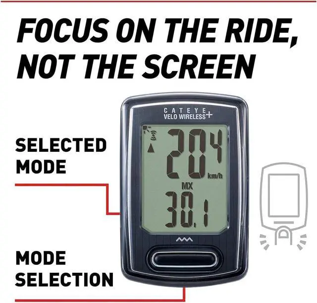 Alt view image 7 of 7 - Velo Wireless Plus Bike Computer