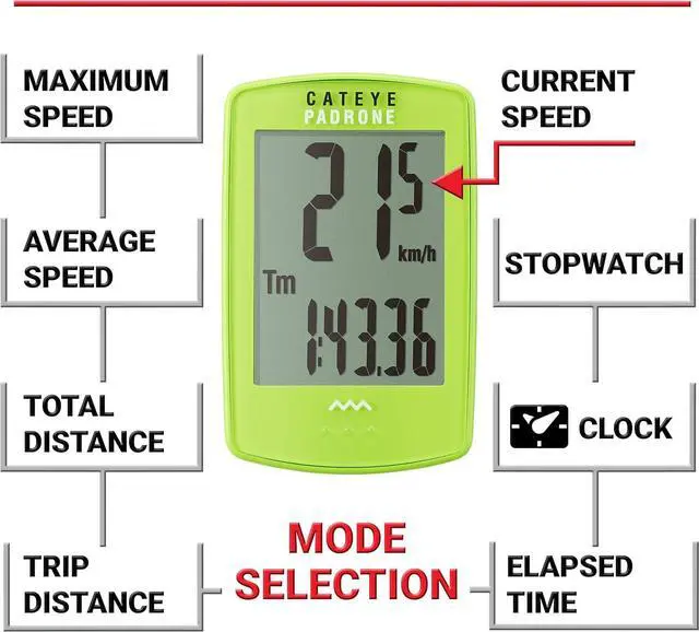 Alt view image 3 of 7 - Padrone Wireless Bike Computer